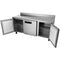 72 in. Three-Door Worktop Refrigerator With 3.5 in. Backsplash - 16.9 Cu Ft