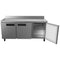 72 in. Three-Door Worktop Refrigerator With 3.5 in. Backsplash - 16.9 Cu Ft.
