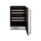 24 In. Monument Dual Zone 44-bottle Wine Cooler In Stainless Steel