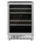 24 In. Monument Dual Zone 44-bottle Wine Cooler In Stainless Steel