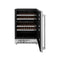 24 In. Monument Dual Zone 44-bottle Wine Cooler In Stainless Steel