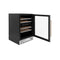 Autograph Edition 24 In. Monument Dual Zone 44 Bottle Wine Cooler In Stainless Steel With Champagne Bronze Accents