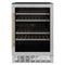 Autograph Edition 24 In. Monument Dual Zone 44 Bottle Wine Cooler In Stainless Steel With Champagne Bronze Accents