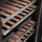 Autograph Edition 24 In. Monument Dual Zone 44 Bottle Wine Cooler In Stainless Steel With Champagne Bronze Accents