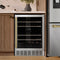 Autograph Edition 24 In. Monument Dual Zone 44 Bottle Wine Cooler In Stainless Steel With Champagne Bronze Accents