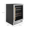 Autograph Edition 24 In. Monument Dual Zone 44 Bottle Wine Cooler In Stainless Steel With Champagne Bronze Accents