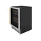 Autograph Edition 24 In. Monument Dual Zone 44 Bottle Wine Cooler In Stainless Steel With Champagne Bronze Accents
