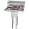 30 in. One Compartment Stainless Steel Commercial Sink with 2 Drainboards, Bowl Size 10" x 14" x 10