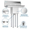 30 in. One Compartment Stainless Steel Commercial Sink with 2 Drainboards, Bowl Size 10" x 14" x 10