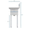 30 in. One Compartment Stainless Steel Commercial Sink with 2 Drainboards, Bowl Size 10" x 14" x 10