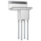 23 in. One Compartment Stainless Steel Commercial Sink with Drainboard, Bowl Size 10" x 14" x 10