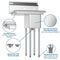 25 in. One Compartment Stainless Steel Commercial Sink with Drainboard, Bowl Size 10" x 14" x 10