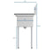 31 in. One Compartment Stainless Steel Commercial Sink with Drainboard, Bowl Size 12"x 16"x 10