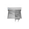 31 in. One Compartment Stainless Steel Commercial Sink with Drainboard, Bowl Size 12"x 16"x 10
