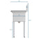 31 in. One Compartment Stainless Steel Commercial Sink with Drainboard, Bowl Size 12" x 16" x 10