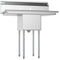 38 in. One Compartment Stainless Steel Commercial Sink with Drainboards, Bowl Size 14"x 16"x 11