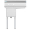 33 in. One Compartment Stainless Steel Commercial Sink with Drainboard, Bowl Size 15"x 15"x 12
