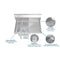 33 in. One Compartment Stainless Steel Commercial Sink with Drainboard, Bowl Size 15"x 15"x 12