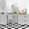 33 in. One Compartment Stainless Steel Commercial Sink with Drainboard, Bowl Size 15"x 15"x 12