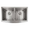 36 In. Niseko Farmhouse Apron Mount Double Bowl Stainless Steel Kitchen Sink With Bottom Grid