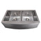 36 In. Niseko Farmhouse Apron Mount Double Bowl Satin Stainless Steel Kitchen Sink With Bottom Grid