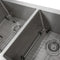 36 In. Courchevel Farmhouse Apron Mount Double Bowl Stainless Steel Kitchen Sink With Bottom Grid
