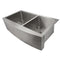 36 In. Courchevel Farmhouse Apron Mount Double Bowl Stainless Steel Kitchen Sink With Bottom Grid