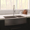 36 In. Courchevel Farmhouse Apron Mount Double Bowl Satin Stainless Steel Kitchen Sink With Bottom Grid