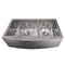 36 In. Courchevel Farmhouse Apron Mount Double Bowl Satin Stainless Steel Kitchen Sink With Bottom Grid