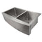 36 In. Courchevel Farmhouse Apron Mount Double Bowl Stainless Steel Kitchen Sink With Bottom Grid