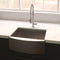 30 In. Zermatt Farmhouse Apron Mount Single Bowl Satin Stainless Steel Kitchen Sink With Bottom Grid