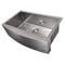 30 In. Zermatt Farmhouse Apron Mount Single Bowl Satin Stainless Steel Kitchen Sink With Bottom Grid