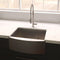 30 In. Zermatt Farmhouse Apron Mount Single Bowl Satin Stainless Steel Kitchen Sink With Bottom Grid