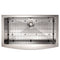 33 In. Vail Farmhouse Apron Mount Single Bowl Stainless Steel Kitchen Sink With Bottom Grid
