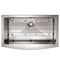 33 In. Vail Farmhouse Apron Mount Single Bowl Stainless Steel Kitchen Sink With Bottom Grid