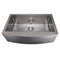 33 In. Vail Farmhouse Apron Mount Single Bowl Stainless Steel Kitchen Sink With Bottom Grid