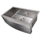 33 In. Vail Farmhouse Apron Mount Single Bowl Stainless Steel Kitchen Sink With Bottom Grid