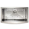 33 In. Vail Farmhouse Apron Mount Single Bowl Satin Stainless Steel Kitchen Sink With Bottom Grid