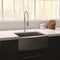 33 In. Vail Farmhouse Apron Mount Single Bowl Satin Stainless Steel Kitchen Sink With Bottom Grid