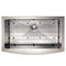 33 In. Vail Farmhouse Apron Mount Single Bowl Satin Stainless Steel Kitchen Sink With Bottom Grid