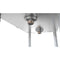 43 in. Two Compartment Stainless Steel Commercial Sink with Drainboard, Bowl Size 12"x 16"x 10