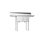 52 in. Two Compartment Stainless Steel Commercial Sink with 2 Drainboards, Bowl Size 14"x 16"x 11