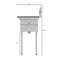 43 in. Two Compartment Stainless Steel Commercial Sink with Drainboard, Bowl Size 14"x 16"x 11