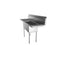 60 in. Two Compartment Stainless Steel Commercial Sink with 2 Drainboards, Bowl Size 15"x 15"x 12