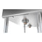 36 in. Two Compartment Stainless Steel Commercial Sink, Bowl Size 15"x 15"x 12