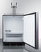 24" Wide Built-In Cold Brew Coffee Kegerator, ADA Compliant (Panel Not Included)