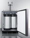 24" Wide Built-In Cold Brew Coffee Kegerator, ADA Compliant (Panel Not Included)