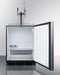 24" Wide Built-In Coffee Kegerator, ADA Compliant (Panel Not Included)