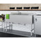 48 in. Three-Compartment Commercial Under-Bar Sink with 3 in. Backsplash, Right Drainboard and Low Lead Faucet, NSF Certified in Stainless Steel