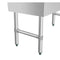 48 in. Three-Compartment Commercial Under-Bar Sink with 3 in. Backsplash, Right Drainboard and Low Lead Faucet, NSF Certified in Stainless Steel